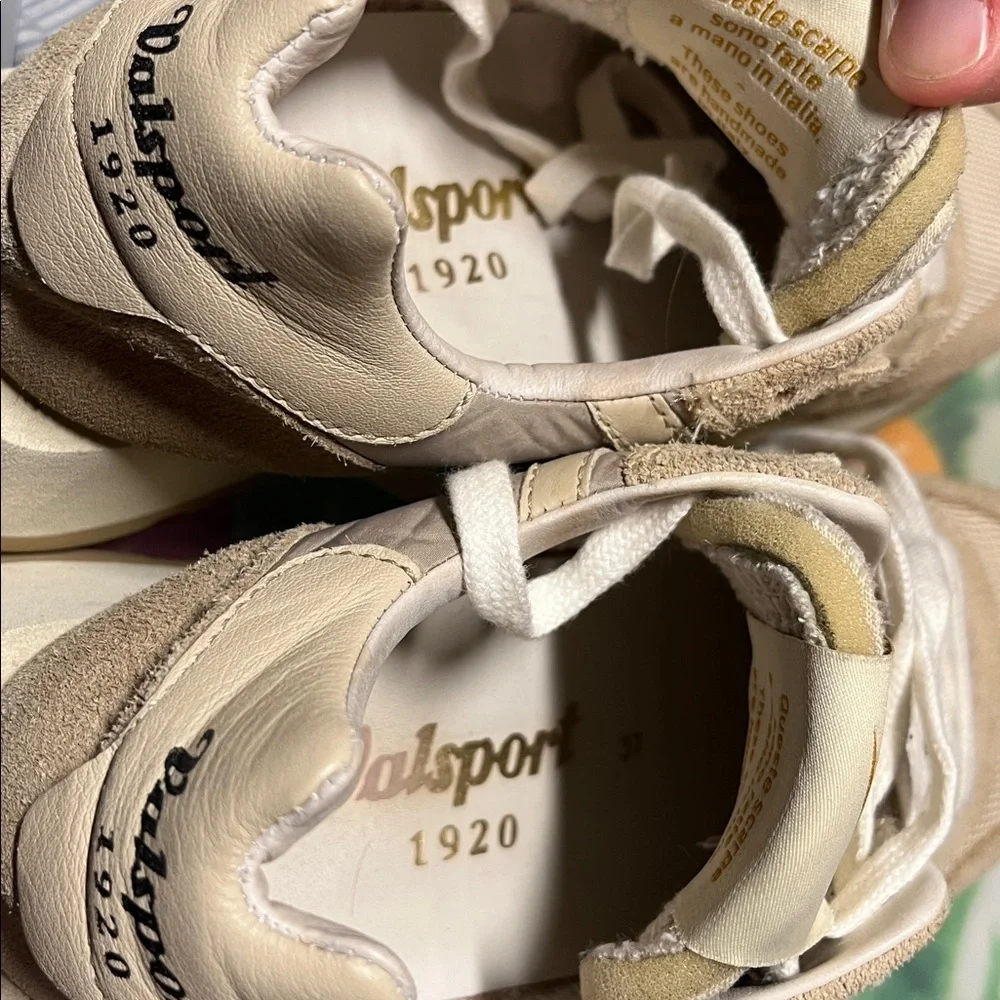 Valsport 1920 Italian Magic Run Donna Sneakers‎ Tan Beige Suede 37 ( 7 US)